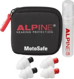ALPINE MotoSafe Pro Gehörschutz Inkl. Etui -Motorradladen alpine motosafe pro gehoerschutz inkl etui schwarz 901127sw 1 4