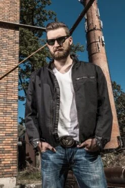 BELO FLINT Tex-Leder Jacke 17 BELO FLINT Tex-Leder Jacke -Motorradladen belo flint tex leder jacke schw vintage xxl 201072swxxl 5 2