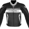 BERIK LJ-10305-BK LEDERJACKE 2 BERIK LJ-10305-BK LEDERJACKE -Motorradladen berik lj 10305 bk lederjacke schwarz weiss d grau 58 204013sw58 5