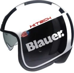BLAUER PILOT 1.1 G GRAPHIC Jethelm -Motorradladen blauer pilot 1 1 g graphic jethelm glossy weiss schwarz xs 183003wsxs 1 1