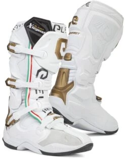 ELEVEIT X LEGEND LIMITED EDITION MX-Stiefel -Motorradladen eleveit x legend limited edition mx stiefel weiss gold 48 551015wg48 5