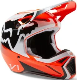 FOX V1 LEED YOUTH MX-Helm 10 FOX V1 LEED YOUTH MX-Helm -Motorradladen fox v1 leed youth mx helm fluo orange ys 136109ors 7