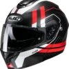 HJC C91 OCTO Klapphelm -Motorradladen hjc c91 octo klapphelm schwarz rot mc1sf xxl 119332srxxl