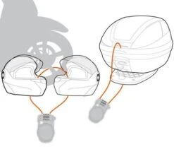 KAPPA KS220 CABEL LOCK Mit Schlosskombination -Motorradladen kappa ks220 cabel lock mit schlosskombination sw 900321sw 1 3