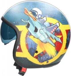 NZI ROLLING 3 SUN DUCK Jethelm -Motorradladen nzi rolling 3 sun duck jethelm matt blau schwarz orange xs 109073bsxs 1 1