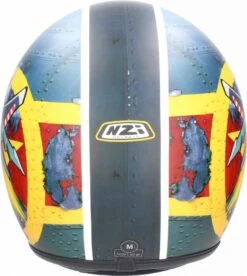 NZI ROLLING 3 SUN DUCK Jethelm -Motorradladen nzi rolling 3 sun duck jethelm matt blau schwarz orange xs 109073bsxs 2 1