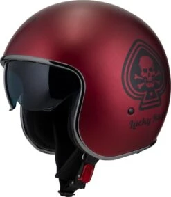 NZI ROLLING 3 SUN LUCKY Jethelm -Motorradladen nzi rolling 3 sun lucky jethelm matt rot xs 109093mrxs 2 5