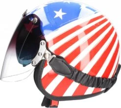 NZI ROLLING DUO MARDI GRAS Jethelm -Motorradladen nzi rolling duo mardi gras jethelm blau rot weiss xs 109059brxs 1 1