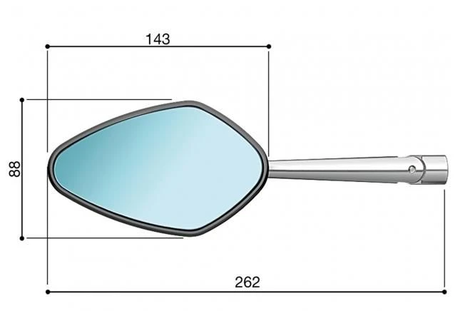 RIZOMA SPIEGEL VELOCE L MIT BLINKER LINKS UND RECHTS IDENTISCH 5 RIZOMA SPIEGEL VELOCE L MIT BLINKER LINKS UND RECHTS IDENTISCH – Bild 3
