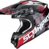 SCORPION VX-16 EVO AIR ROK Crosshelm -Motorradladen scorpion vx 16 evo air rok crosshelm schwarz rot xl 129203srxl