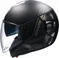SHARK CITYCRUISER GENOM Jethelm -Motorradladen shark citycruiser genom jethelm matt schwarz camo xs 102464msxs 1 1