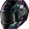 SHARK EVO-ES K-ROZEN Klapphelm -Motorradladen shark evo es k rozen klapphelm schwarz violett flipflop xs 102523svxs
