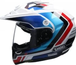 SHOEI HORNET-ADV SOVEREIGN Endurohelm -Motorradladen shoei hornet adv sovereign endurohelm weiss blau rot tc 10 s 121098wbs 1 1