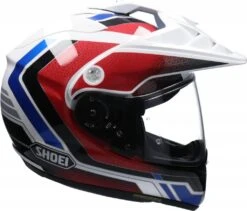 SHOEI HORNET-ADV SOVEREIGN Endurohelm -Motorradladen shoei hornet adv sovereign endurohelm weiss blau rot tc 10 s 121098wbs 2 1