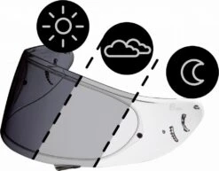 SHOEI NXR CWR-1 PHOTOCHROMIC Visier Mit Pinlockvorb. 6 SHOEI NXR CWR-1 PHOTOCHROMIC Visier Mit Pinlockvorb. -Motorradladen shoei nxr cwr 1 photochromic visier mit pinlockvorb selbsttoenend 12101102st 1 1