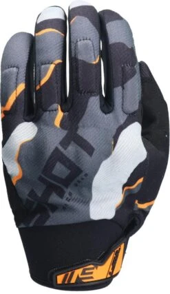 SHOT DRIFT CAMO Handschuhe -Motorradladen shot drift camo handschuhe neon orange camo 12 605079no12 6