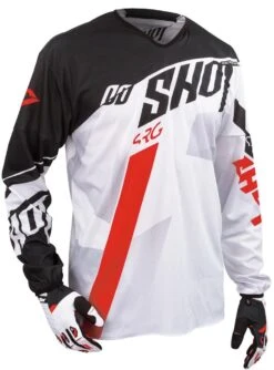 SHOT FLEXOR SYSTEM Jersey -Motorradladen shot flexor system jersey weiss rot schwarz xxl 205048srxxl 3