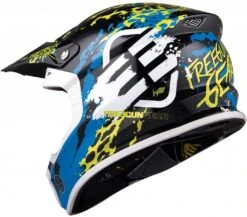SHOT FREEGUN XP-4 BEAST HELM -Motorradladen shot freegun xp 4 beast helm blau lime sw weiss xl 105050blxl 1 1