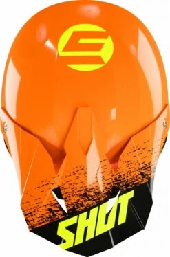 SHOT FURIOUS ROLL KID Kinderhelm -Motorradladen shot furious roll kid helm glanz orange neongelb s 49 50cm 105127ogs 2