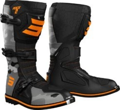 SHOT RACE 2 KID CAMO MX-Stiefel 7 SHOT RACE 2 KID CAMO MX-Stiefel -Motorradladen shot race 2 kid camo mx stiefel camo grau neon orange 40 505012co40 3