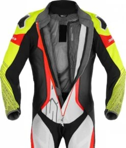 SPIDI SUPERSONIC PRO Perforiert 1-Teilig Lederkombi -Motorradladen spidi supersonic pro perforiert 1 teilig lederkombi gelb rot schwarz weiss 56 453014gr56 3 1