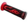 TUNR FLAMME Lenkergriffe -Motorradladen tunr flamme lenkergriffe schwarz rot 900177ro 2